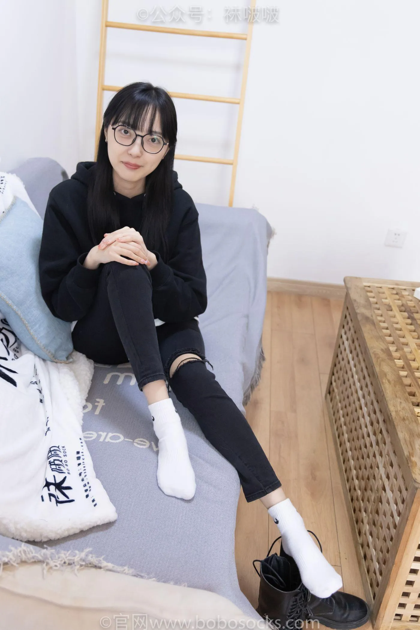 [BoBoSocks袜啵啵]NO.061 稚予-短靴、白棉袜、裸足 [145P]插图3